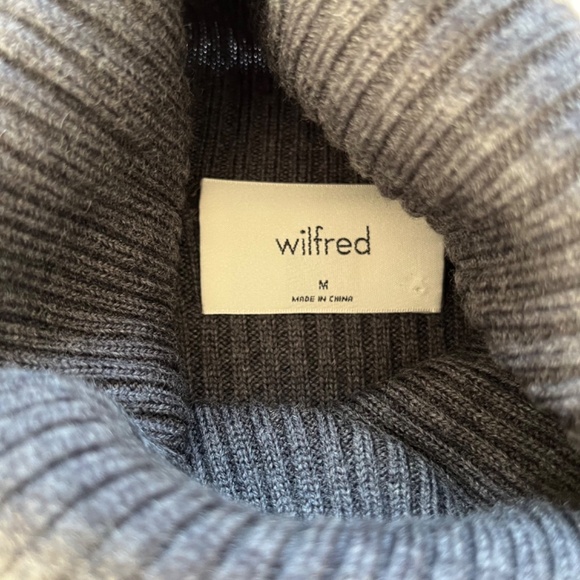 Aritzia Wilfred⎜REBECCA TURTLENECK⎜HEATHER PEPPERCORN GREY - Picture 13 of 16